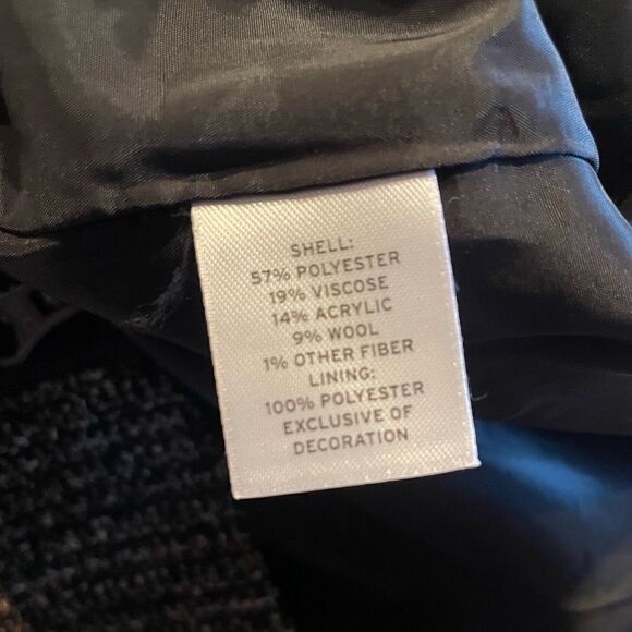 NWT HALOGEN Tweed Skirt Brown black size 12 P - Picture 2 of 7